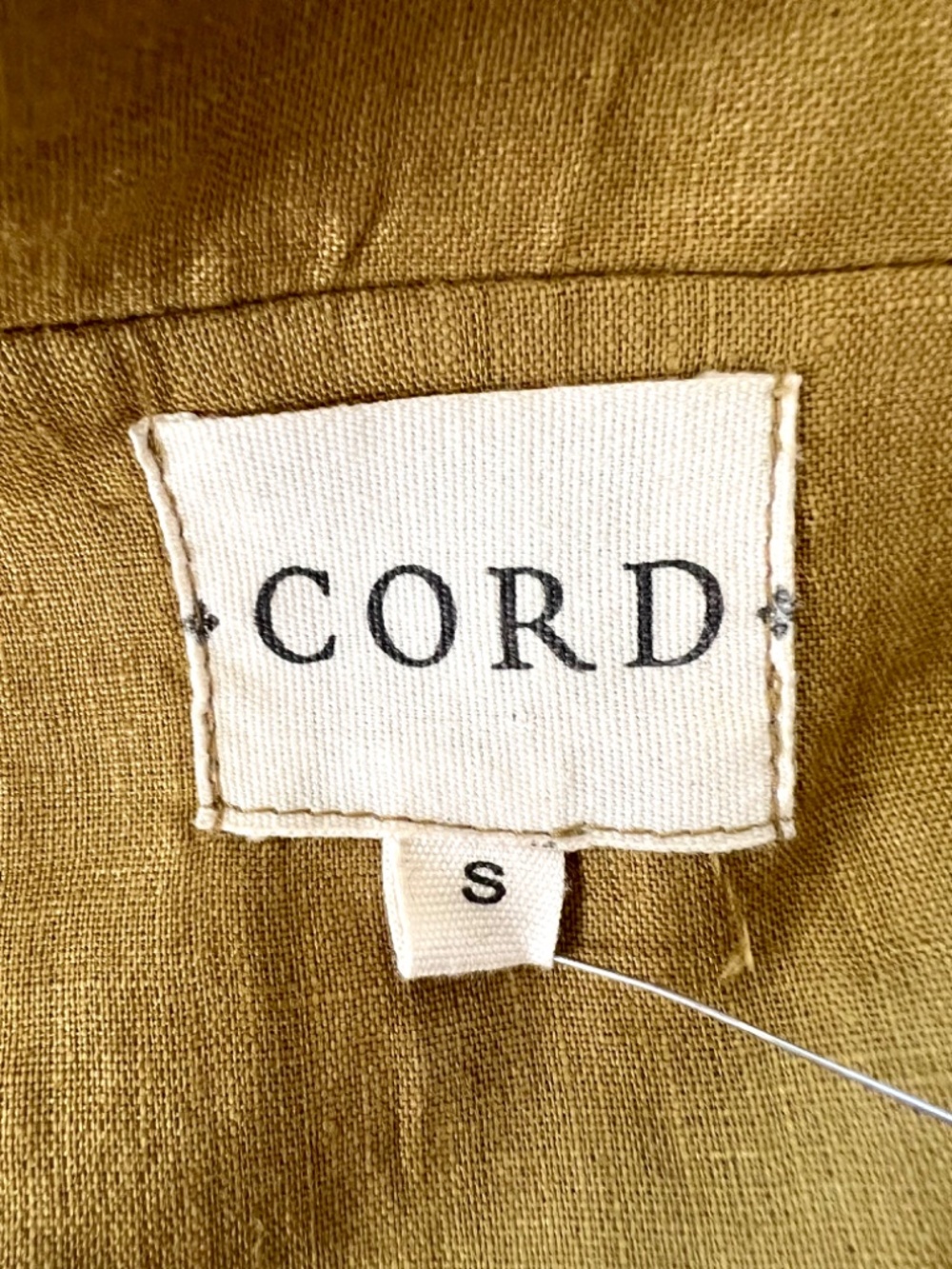 CORD STUDIO India 'Bloomer' Embroidered Linen Floral Jacket in Mustard - S - Picture 8 of 11